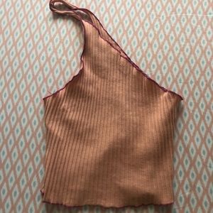 Urban Outfitters coral XS one strap Crop top